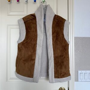 Old Navy Tan and Cream Vest